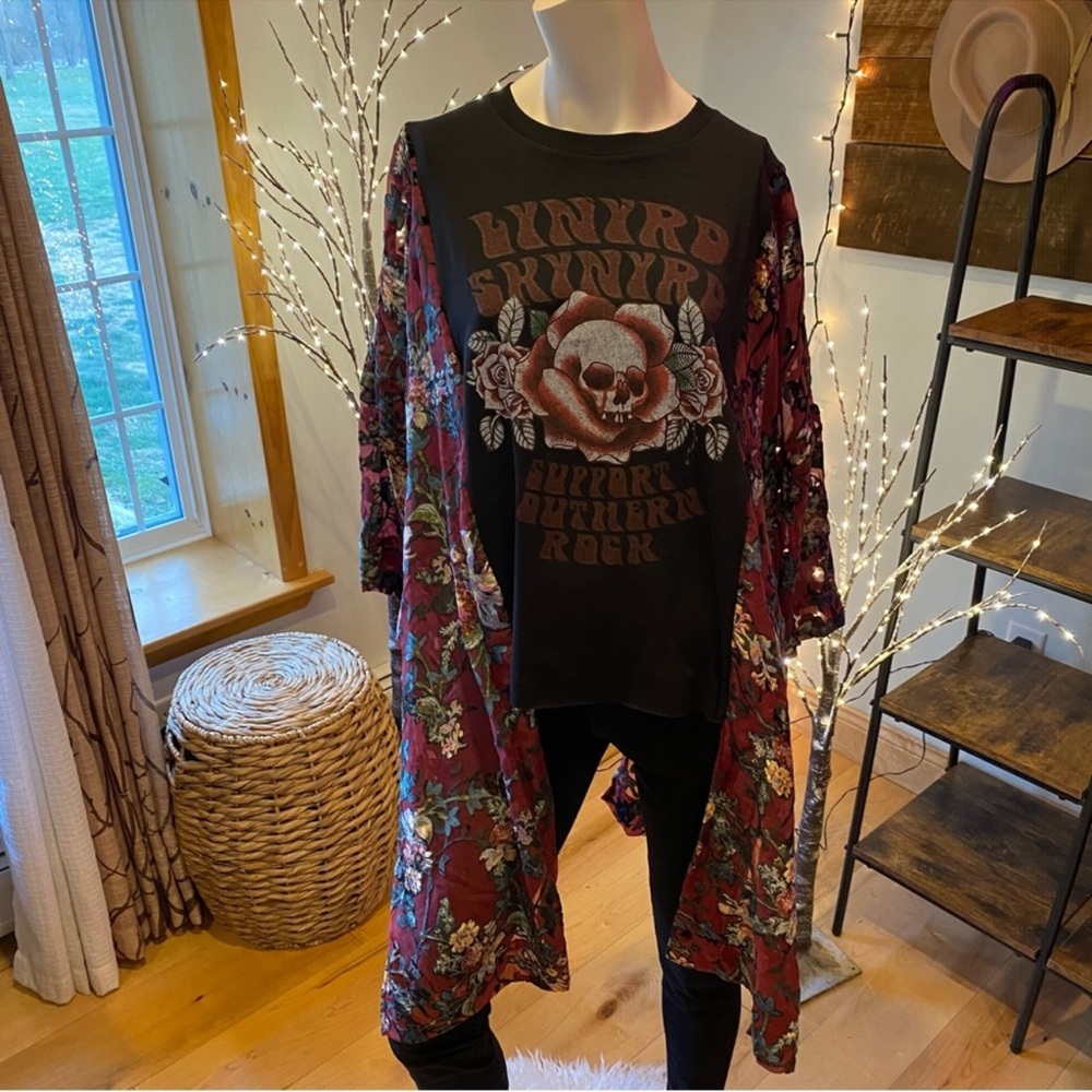 New! Lynyrd Skynyrd Floral Custom Bancho by GunPowderLime - One Size!